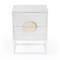 Homeroots 24" White Wood Two Drawer Nightstand 488976 - alternate 1