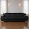 Homeroots 103" Black Italian Leather Reclining USB Sofa 632883 - alternate 8