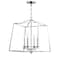 Jonathan Y Gloria 19" 4-light Metal LED Pendant, Chrome JYL7411A - alternate 6