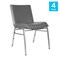 Flash Furniture HERCULES Heavy Duty Gray Vinyl Stack Chairs, 4PK 4-XU-60153-GRY-VYL-GG - alternate 3