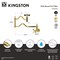 Kingston Brass Wall Mount Pot Filler Faucet, Matte Black KS2100ZX - alternate 2