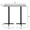 Flash Furniture 48" x 30" Tabletop, Gray Faux Concrete, Seamless Surface Technology, 22x30 Black Bar Height X-Bases ST-REC3048-CMGY-T2230B-GG - alternate 6