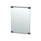 Gatco Fixed Mount 24" Frameless Rectangle Décor Mirror, Matte Black 1523MX - alternate 1