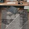 World Rug Gallery Contemporary Distressed Geometric Area Rug 4 ft x 6 ft Cream WR93CREAM4X6 - alternate 1