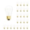 Bulbrite 11-Watt S14 Clear Dimmable Warm White Light Incandescent Light Bulb, 25PK 861015 - alternate 1