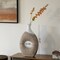 Uniquewise 19-Inch White and Gold Farmhouse Vase - Decorative Piece for Boho Kitchen, Bedroom Table, Home QI004688.WT - alternate 7