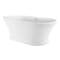 Kingston Brass 67" Acrylic Oval Double Ended Pedestal Tub with Drain, No Faucet Drillings, Glossy White VTOV673124 - alternate 5