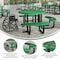 Flash Furniture Round Green, Polyethylene, Steel, 82.5 in L SLF-EMR-46ADA-GN-GG - alternate 9
