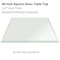 Fab Glass And Mirror 60in Square 1/2in in Thick Tempered Beveled Edge Polish Radius Corners Glass Table Top, 60inch 60SQR12THBETE - alternate 7