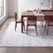 Jonathan Y Leila Moroccan Diamond Trellis Non-Slip Machine-Washable Ivory/Gray 4 ft. x 6 ft. Area Rug CMR101B-4 - alternate 1