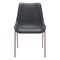 Homeroots Set of Two Black and Brown Upholstered Faux Leather Dining Side Chairs 555850 - alternate 5