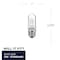 Bulbrite Mini 75w Equivalent T8 Medium Screw Base E26 in Clear Finish Dimmable 2900K Halogen Light Bulb, 5PK 861992 - alternate 3