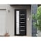 Vdomdoors Front Exterior Prehung FiberGlass Door Frosted Glass / Manux 8088 Matte Black / Office Commercial a MANUX8088EXD-BLK-W36 x H80-RH - alternate 3