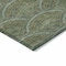 Homeroots 3' X 5' Olive Green Fern Green And Silver Geometric Washable Indoor Outdoor Area Rug 615212 - alternate 5