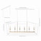 Jonathan Y Pagoda 49" 6-Light Classic Traditional Metal Linear Cage Lantern LED Pendant, White/Brass Gold JYL7439E - alternate 11