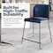 Flash Furniture Commercial Plastic Stack Stool with Contoured Back and Sled Base in Navy RUT-239AH-CS-NV-GG - alternate 7