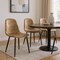 Homeroots Set of Four Brown and Black Suede and Metal Dining Side Chairs, 4PK 568006 - alternate 6