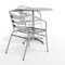 Flash Furniture Round Table Set, Aluminum, Plastic, Stainless Steel, Grey TLH-ALUM-32RD-017BCHR2-GG - alternate 8