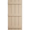 Ekena Millwork Rustic Four Board Joined Board-n-Batten Rough Sawn Faux Wood Shutters, 22W x 90H, PR SHUBJS22X90RSPR - alternate 16