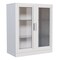 Homeroots 31in White Wood Accent Cabinet With Two Doors 691109 - alternate 1