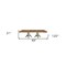 Homeroots 49" Brown And White Solid Wood Double Pedestal Base Dining Table 348650 - alternate 2
