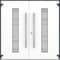 Vdomdoors Metal Double Doors Deux 0757 Gray Graphite Frosted Glass Entry Modern Painted (W72xH96) Right hand DEUX0757DEXD-GRE-W72xH96-RH-I - alternate 2