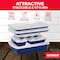 Bakken- Swiss BAKKEN 6-Piece Nonstick Bakeware Set, Carbon Steel, Blue and Gray, PFOA-Free, Oven Safe, 450 DegF BAKDIERBLUE - alternate 6