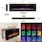 Edendirect 72 In Electric Fireplace Heater with Realistic Flames, Remote & Touch Control, Adjustable Colors ZR-FJ-C72 - alternate 6