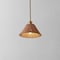 Jonathan Y Hattie 12 in. 1-Light Coastal Bohemian Metal and Woven Rattan LED Pendant Light, Gold Painting/Brown JYL5712A - alternate 3