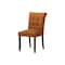 Monarch Specialties Dining Chair, 38'' Height, Upholstered, Orange Fabric, Walnut Wood Legs, Modern, 2PK I 1221 - alternate 2