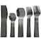 Megachef Cravat 20 Piece Flatware Utensil Set, Stainless Steel Service for 4 in Matte Black MCFW-CRAVAT-MATTEBLACK - alternate 6