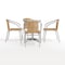 Flash Furniture Round Table Set, Aluminum, Plastic, Rattan, Stainless Steel, Grey TLH-ALUM-24RD-020BGECHR4-GG - alternate 11