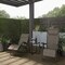 Lavish Home Zero Gravity Chairs with Table and Holders, Gray Outdoor Recliners, Set of 2 80-ANTIG-2 - alternate 5