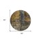 Homeroots 8' Gray Brown And Gold Round Abstract Washable Indoor Outdoor Area Rug 606064 - alternate 5