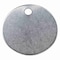 Zoro Select Blank Tag, Stainless Steel, 1 1/2 in H x 1 1/2 in W, Silver, Round, 25 PK 43584 - alternate 1