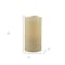 Homeroots 6" Ivory Flameless Pillar Candle 485144 - alternate 4