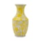 Homeroots 14" Yellow And White Chinoiserie Floral Porcelain Table Vase 565444 - alternate 7