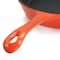 Megachef Enameled Round 8 Inch PreSeasoned Cast Iron Frying Pan in Orange MCCE-8ORNG - alternate 5