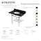 Kingston Brass 36-Inch Black Granite Console Sink with Brass Legs and Shelf, 8-Inch, 3-Hole KVPK3630KBB5 - alternate 2
