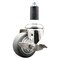Service Caster 3.5 Inch 316SS Thermoplastic Rubber Swivel 1-1/4 Inch Stem Caster Brake SCC SCC-SS316EX20S3514-TPRB-TLB-114 - alternate 1