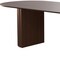 Homeroots 86" Walnut Solid Wood Double Pedestal Base Oval Dining Table 720696 - alternate 3
