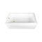 Kingston Brass 66-Inch Acrylic Rectangular 3-Wall Alcove Tub Combo with Waste and Overflow Drain, Left Hand Drain CVTAP663222L2 - alternate 1