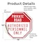 Signmission Private Road Authorized Personnel O, 18 inch X 18 inch, Vinyl Decal, 2PK OC-D-2PACK-18-168 - alternate 4