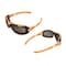 Interstate Safety Full-Seal Safety Glasses with Smoke Mirror Lens and Removable EVA Foam Gasket, Orange, 10PK 40254-BX - alternate 7