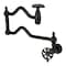 Kingston Brass Wall Mount Pot Filler Faucet, Matte Black KS2100RX - alternate 1