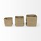 Homeroots Set of Three 16" Brown Square Wicker Basket, 3PK 392151 - alternate 3