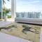 Homeroots 8' X 10' Gold And Charcoal Horse Washable Indoor Outdoor Area Rug 618652 - alternate 2