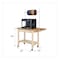 Diversified Spaces Multi-Purpose Mobile Cart, Oak, Maple Wood Frame, 36 in W, Red 3DP-3624M - alternate 5