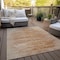 Homeroots 9' X 12' Salmon And Copper Abstract Washable Indoor Outdoor Area Rug 587648 - alternate 9