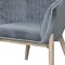 Homeroots 28" Gray And Brown Velvet Arm Chair 576848 - alternate 5